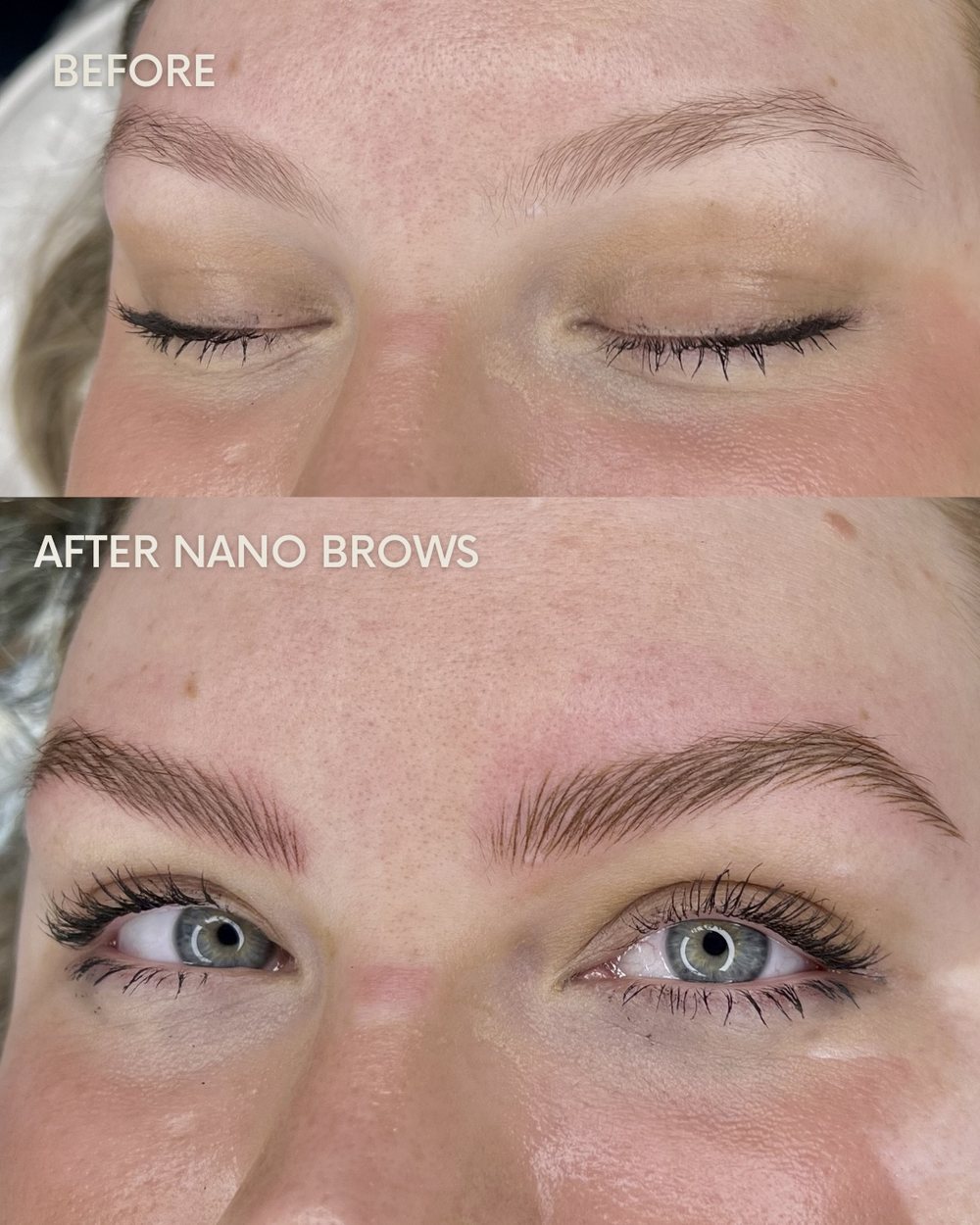 Nano brows healed result